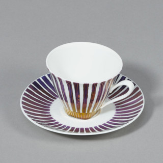 Cup and saucer from the 'Carry' coffee set; designer Wincenty Potacki (1904–2001); manufactured by