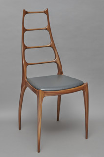 Chair H106, Homa, Edmund (1927–2019), Polish, manufacturer, furniture, organic (style), artistic