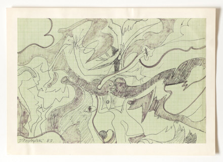 Untitled, Janusz Przybylski (1937–1998), painter, 1983, drawing, height 21 cm, width 30 cm