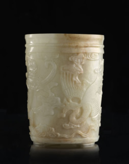 Brush vessel, Chinese, Qing (1644–1911), 19th century, attributed to Fyodor Vasilyevich