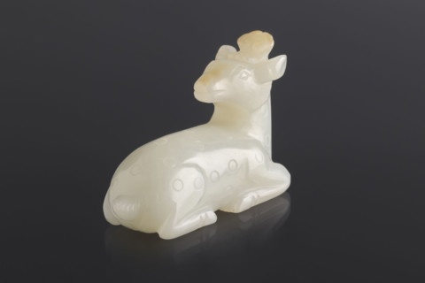 Deer paperweight, attributed to Fyodor Vasilyevich Rubiec-Masalski (1865–1920?), Chinese, Qing