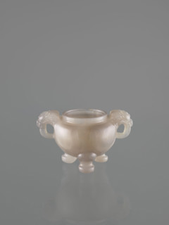 Ding-type incense burner with cover; lions; ceremonial vessels; fo; incense burners; Chinese art;