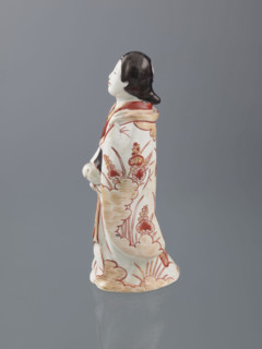 Beauty (bijin), Japanese art, Japanese, Edo (1603–1868), imari, women, bijin, plant (ornament),