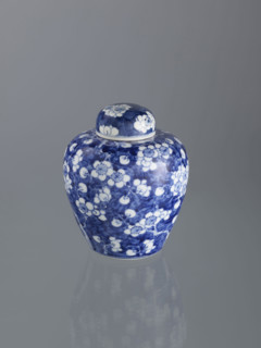 Ginger vessel with lid; Chinese; Qing dynasty (1644–1911); 19th century; spice vessel/decorative
