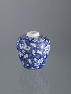 Ginger vessel with lid; Chinese; Qing dynasty (1644–1911); 19th century; spice vessel / decorative
