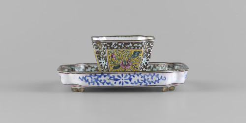 Bowl with saucer; maker: Ignacy Jan Paderewski (1860–1941); Chinese; Qing dynasty (1644–1911);