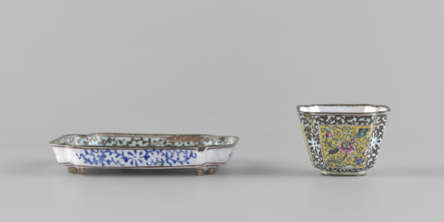 Bowl with saucer; painter/owner: Ignacy Jan Paderewski (1860–1941). Chinese, Qing dynasty