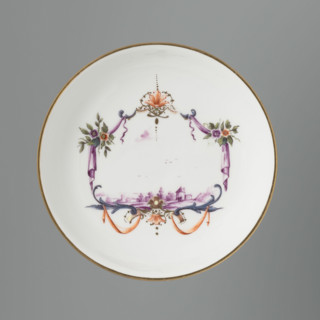 Bowl saucer, Koenigliche Porzellain Fabrique, Meissen (1710–1763), manufacturer; ca. 1750; Meissen;