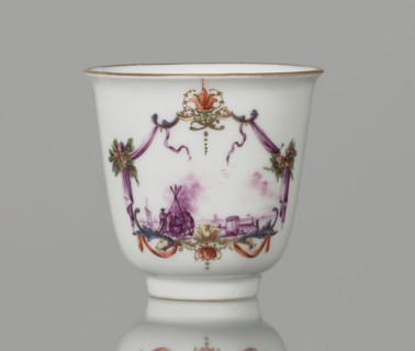 Tall chalice cup; Koenigliche Porzellain Fabrique, Meissen (1710–1763), manufacturer; ca. 1750;
