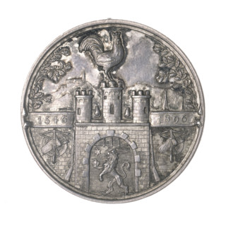 350th anniversary of the Lviv Riflemen's Brotherhood; shooting brotherhoods; anniversary medal;