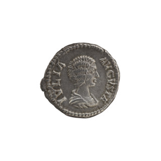 denarius, Julia Domna (ca. 160–217; Roman empress 193–211), Ancient Rome. Obverse: IVLIA AVGVSTA —