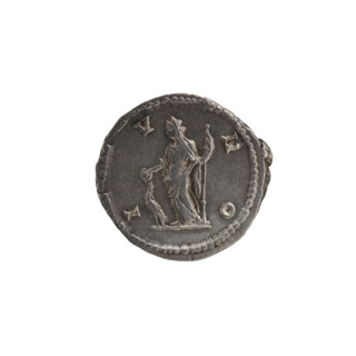 denarius, Julia Domna (ca. 160–217; Roman empress 193–211), Ancient Rome. Obv.: IVLIA AVGVSTA —