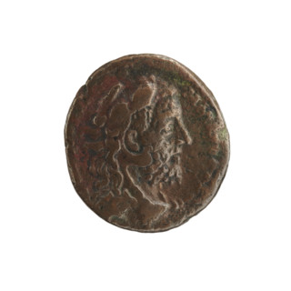 Commodus (161–192; Roman Emperor 177–192), issuer: Commodus — iconography: wreaths, clubs, lion