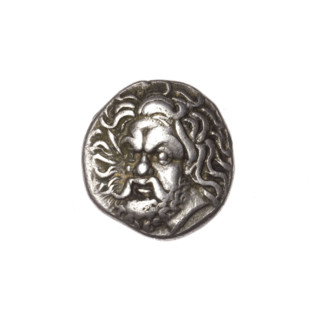 tetrobol, Pantikapaion, bull head, Satyr head, Satyr (mythology), bulls, Black Sea, animals, obv: