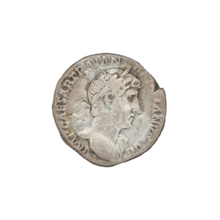 Denarius, Hadrian (76–138; Roman emperor 117–138). Obverse: Bust of Hadrian with laurel wreath