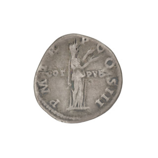 Denarius; Hadrian (76–138; Roman emperor 117–138); obverse: bust of Hadrian facing right with