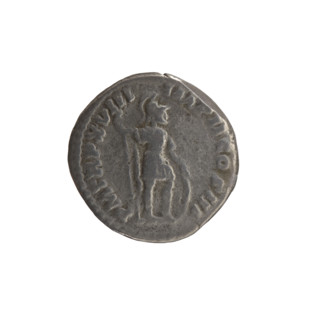 Denarius of Marcus Aurelius (121–180; Roman emperor 161–180), 163–164, Rome. Obverse: Head of