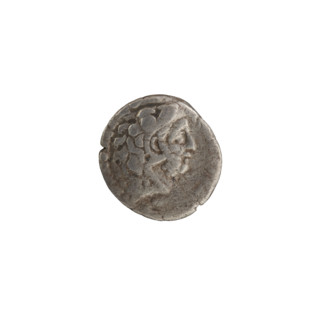 Denarius, Commodus (161–192; Roman emperor 177–192). Obverse: head of Commodus in laurel wreath
