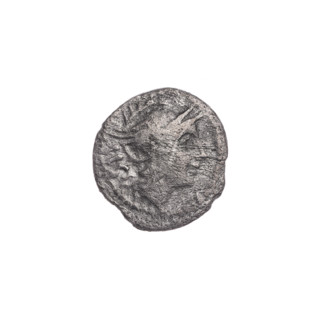sestertius; publisher; Dioscuri on horses; Roma (mythology); Dioscuri (mythology); horses; helmets;