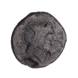 Obv. Head of Saturn in laurel wreath to right; behind it value mark S. Rev. Ship's prow to right;