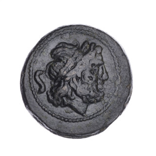 Semis, publisher; ship's prow (iconographic); head of Saturn (iconographic); Saturn (mythological);