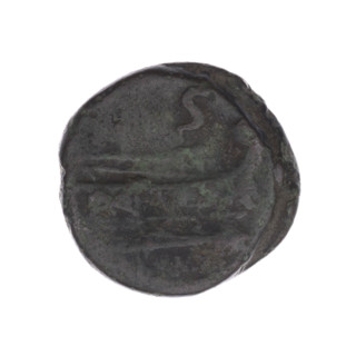 Semis, publisher; obverse: head of Saturn with laurel wreath facing right, with value mark 'S'