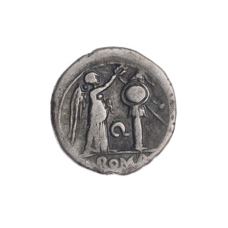 Victoria, publisher, Jupiter (mythology), head of Jupiter, Victoria (personification), trophies,