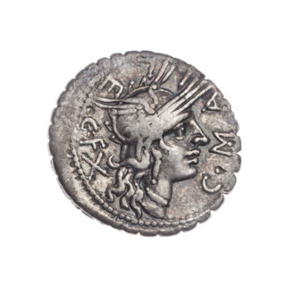 Denarius serratus, C. Publicius Malleolus (publisher), L. Licinius Crassus (publisher), Cn.