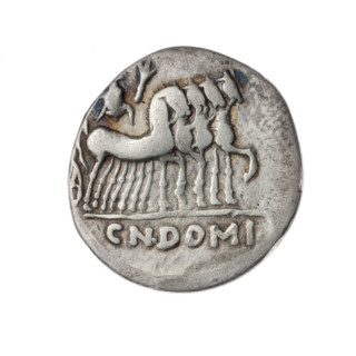 Denarius, Domitius Ahenobarbus, Cn. (fl. 118–96 BC), publisher (politician, consul). Obverse: