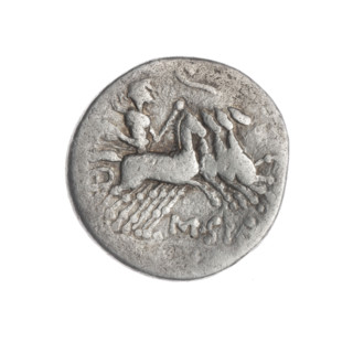 Denarius; Curtius, Q. (publisher, fl. 116–115 BC); Silanus, M. (publisher, fl. 116–115 BC).