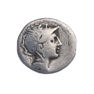 Denarius, T. Manlius Mancinus (publisher, fl. 111–110 BC), Ap. Claudius Pulcher (publisher, fl.
