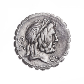 denarius serratus, Antonius Balbus, Q. (fl. 83–82 BC), publisher; Victoria on a quadriga; Jupiter,