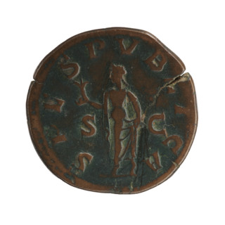 sestertius of Alexander Severus (208–235; Roman emperor 222–235), issuer: Alexander Severus;