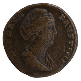 Sestertius, Antoninus Pius (86–161; Roman emperor 138–161) (issuer); Faustina the Elder (98–141;