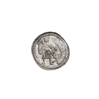 Denarius, Boleslaw III Krzywousty (prince of Poland; 1107–1138). Obverse: in the beaded border, a