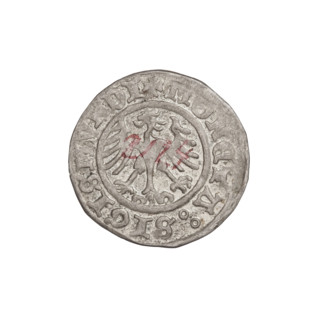 Crown half-grosz, Sigismund I the Old (King of Poland; 1506–1548). Reverse: Polish eagle; in the