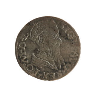 Lithuanian two-grosz, Sigismund II Augustus (King of Poland; 1544–1572). Jagiellonian dynasty.