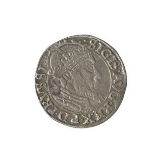 Gdansk grosz, Sigismund II Augustus (King of Poland; 1544–1572), good preservation, Jagiellonians