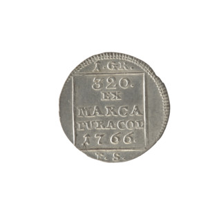 silver crown groschen; Sylm, Fryderyk (1765–1767); Stanislaw August Poniatowski (King of Poland;