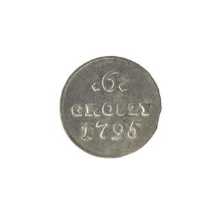 crown sixer, Stanislaw August Poniatowski (King of Poland; 1764–1795), Polish Crown coin,