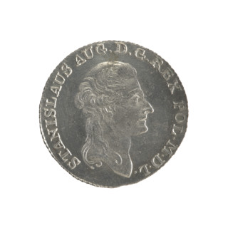 Gold crown, Stanislaw August Poniatowski (King of Poland; 1764–1795). Obverse: head of Stanislaw