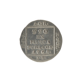 silver crown grosz, Schröder, Justyn (master of the Warsaw mint 1768-1772), Stanislaw August