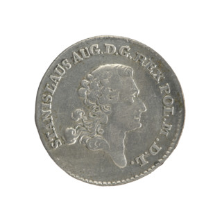 Gold crown, 1766. Obverse: Head of Stanislaw August Poniatowski, inscription around the rim: