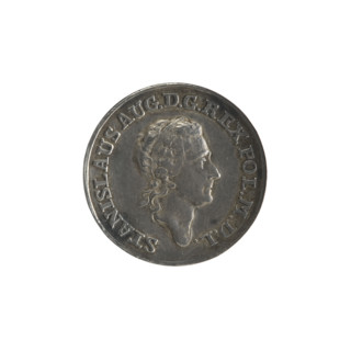Trial crown zloty, Stanislaw August Poniatowski (King of Poland; 1764–1795); engraver: Johann