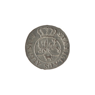 Crown sixer, Stanislaw August Poniatowski (King of Poland; 1764–1795). Obverse: Under the crown a