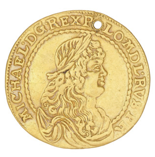 Torun donative 2 ducats by Hans Dawid Lauer (1649–1669) for King Michal Korybut Wisniowiecki (King