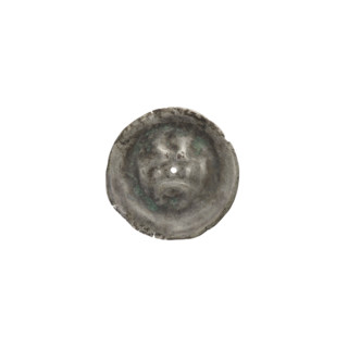 Denarius - bracteate; Gate II (iconographic); gate topped with three pillars crowned by trefoils;