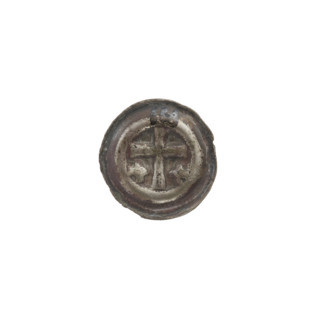 denarius - barkteat; Latin cross (iconographic); one-sided coin; equal-armed crosses