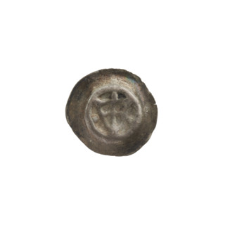 Denarius - bracteate; triangular shield with a cross whose arms reach its edge (iconographic);