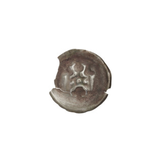 Denarius - bracteate; gate II (iconographic) with trefoils; one-sided coin depicting a gate topped
